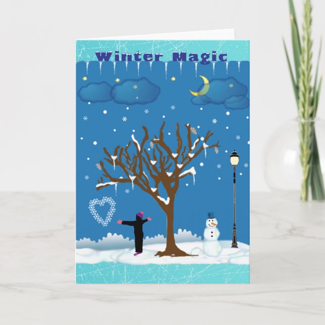 Tarjeta de la magia del invierno (Anverso)