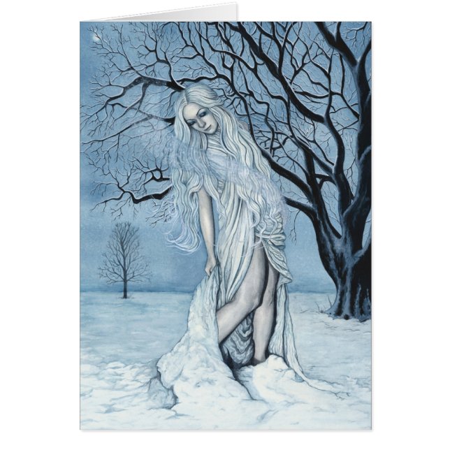 Tarjeta de la magia del invierno (Frente)