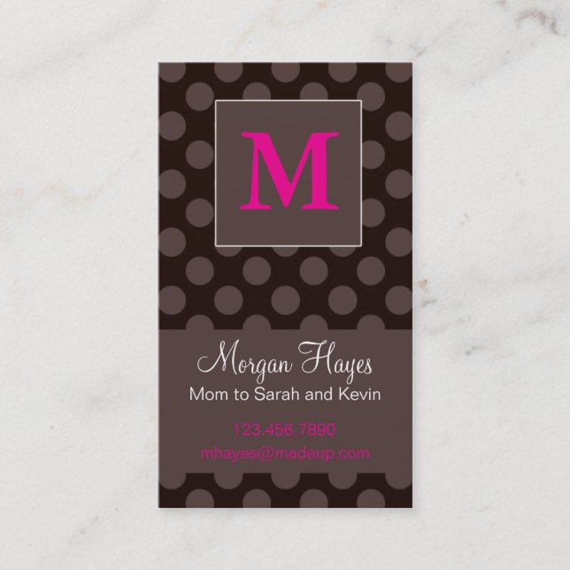 Tarjeta de la mamá del chocolate (Anverso)