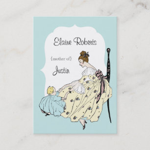 Tarjeta de la mamá del ilustracion del vintage