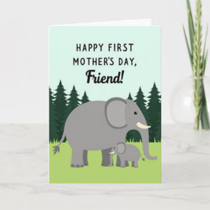 Tarjeta de la Mamá Elefante de Chevron