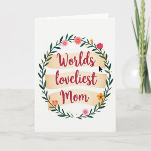 Tarjeta de la Mamá Más Querida del Mundo