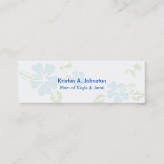 Tarjeta de la mamá, tarjeta de visita personal