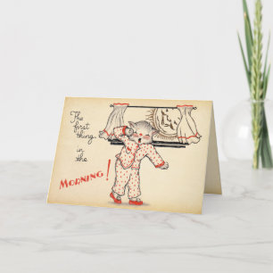 Tarjeta de la mañana de navidad