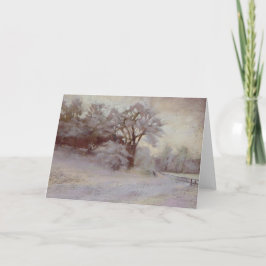 Tarjeta de la mañana del invierno