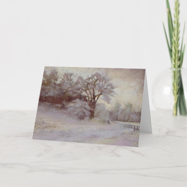 Tarjeta de la mañana del invierno (Anverso)