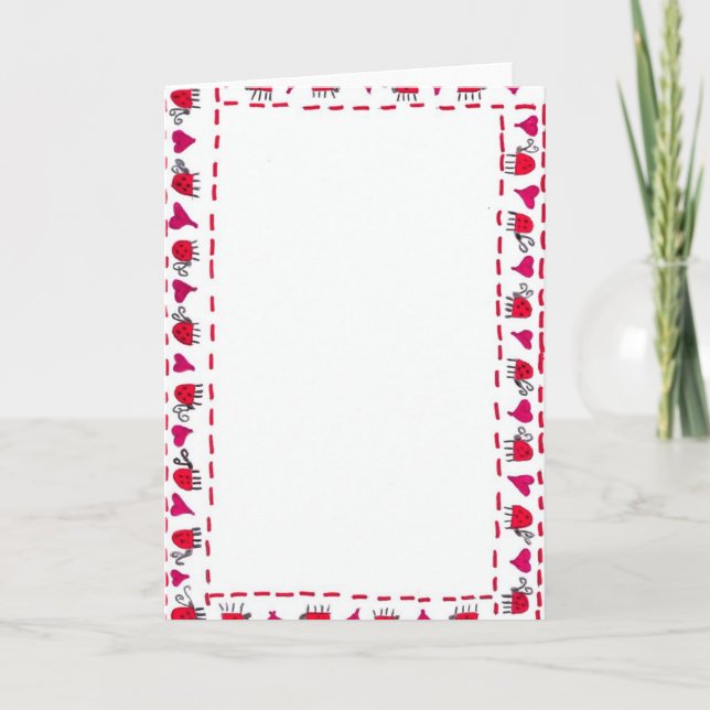 tarjeta de la mariquita (Anverso)