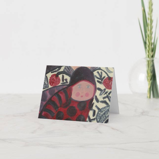 Tarjeta de la mariquita del bebé (Anverso)
