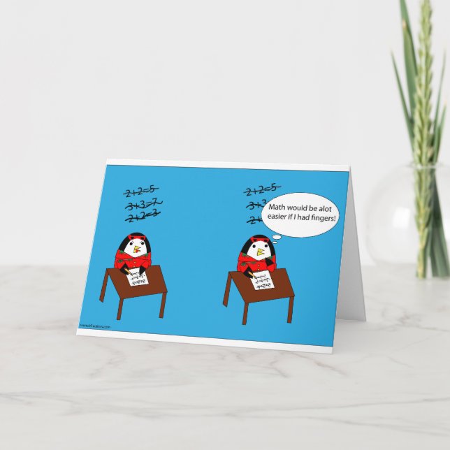 Tarjeta de la matemáticas de los odios de los (Anverso)