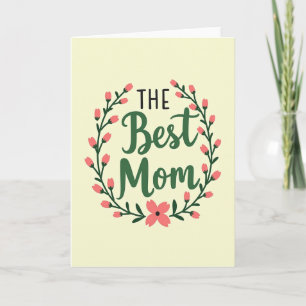 Tarjeta de la Mejor Mamá Alegre