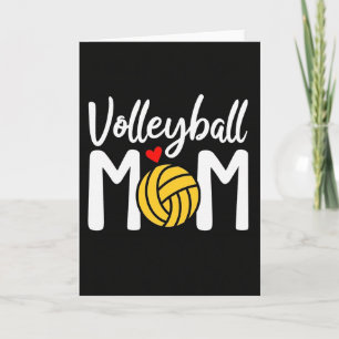 Tarjeta de la Mejor Mamá de Voleibol