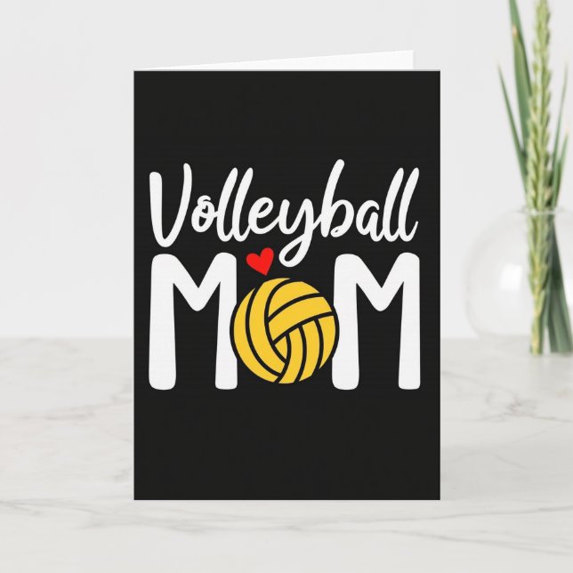 Tarjeta de la Mejor Mamá de Voleibol (Anverso)