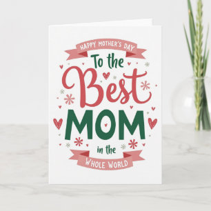 Tarjeta de la Mejor Mamá del Mundo