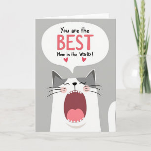Tarjeta de la Mejor Mamá Rayada