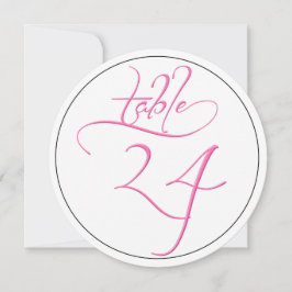 Tarjeta de la mesa redonda número 24 de la secuenc