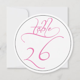 Tarjeta de la mesa redonda número 26 de la secuenc