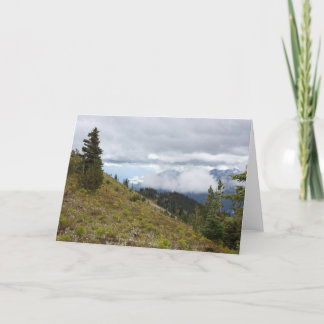 Tarjeta de la montaña de la cita del salmo