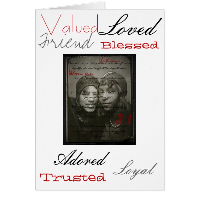 Tarjeta de la mujer del afroamericano de los (Frente)