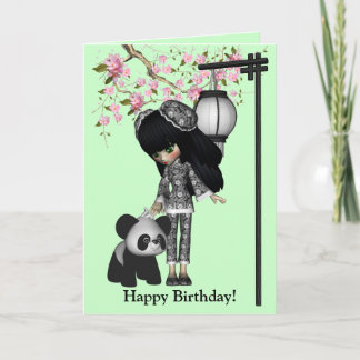 Tarjeta de la muñeca de Kawaii China