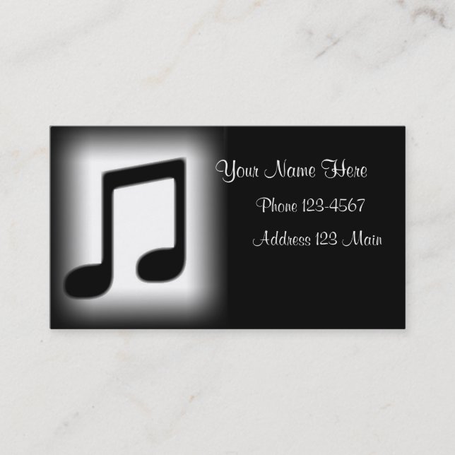 Tarjeta de la música (Anverso)