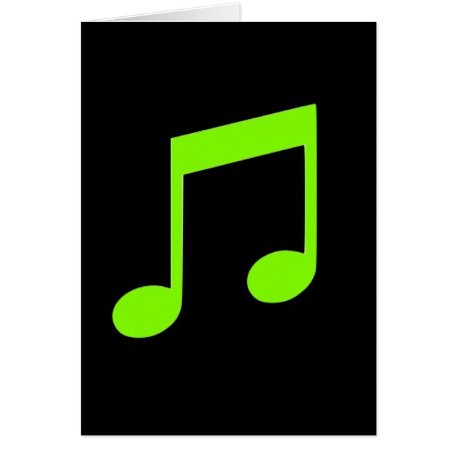 Tarjeta de la música de la verde lima (Frente)