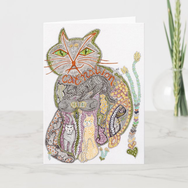 Tarjeta de la nación del gato (Anverso)