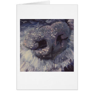 Tarjeta de la nariz de perro