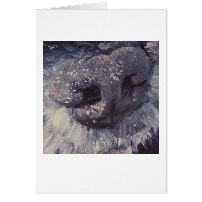 Tarjeta de la nariz de perro (Frente)