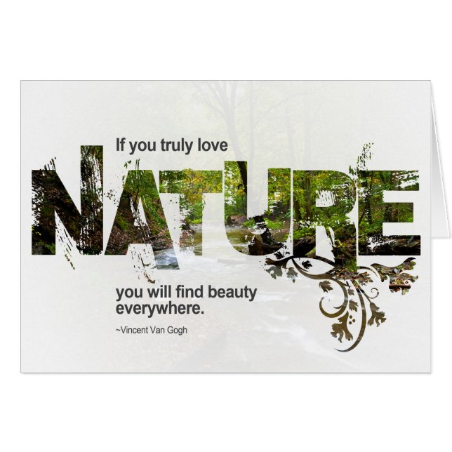 Tarjeta de la naturaleza (Anverso (Horizontal))