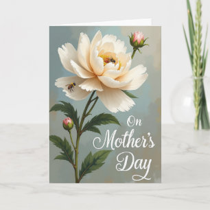 Tarjeta de la Naturaleza Flor de Crema