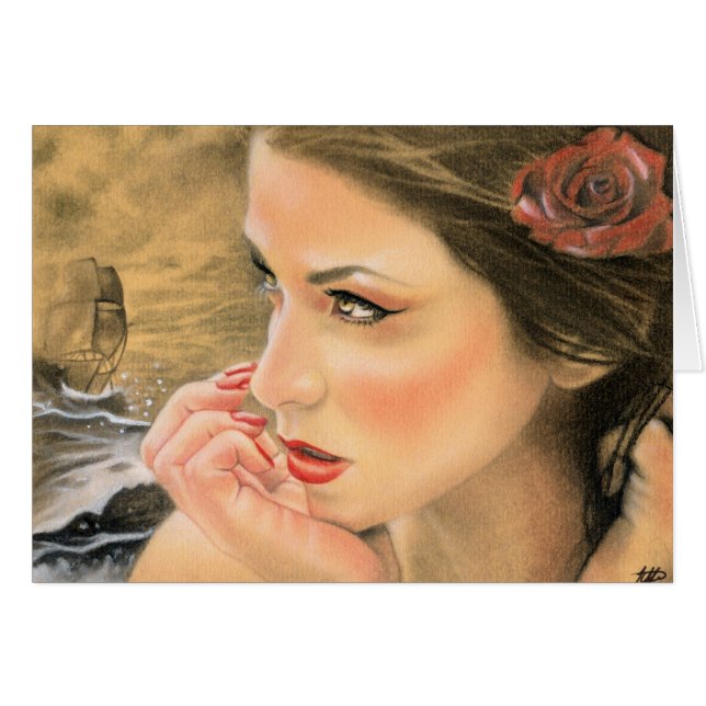 Tarjeta de la nave de la sirena (Anverso (Horizontal))