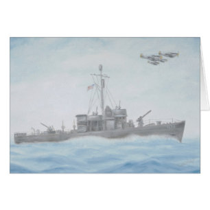 Tarjeta de la nave de WWll