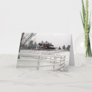 Tarjeta de la nieve del navidad