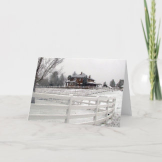 Tarjeta de la nieve del navidad