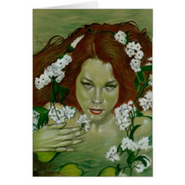 Tarjeta de la ninfa de la náyade