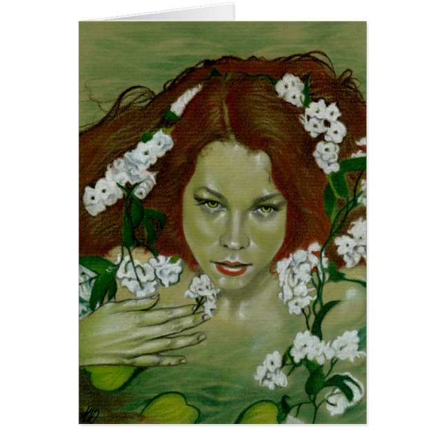 Tarjeta de la ninfa de la náyade (Frente)