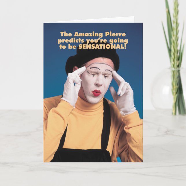 Tarjeta de la noche de la inauguración de Pedro (Anverso)