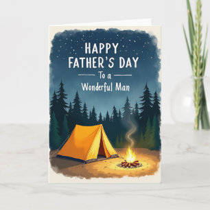 Tarjeta de la Noche del Día de los Padres del Desi