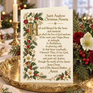 Tarjeta de la Novena de Navidad de San Andrés con