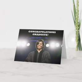 Tarjeta de la Obama-Graduación de Michelle