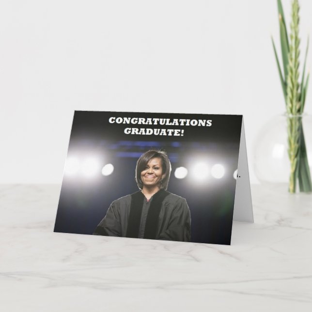 Tarjeta de la Obama-Graduación de Michelle (Anverso)