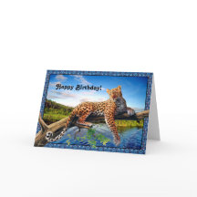 Tarjeta de la ocasión de la belleza de la selva