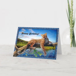 Tarjeta de la ocasión de la belleza de la selva