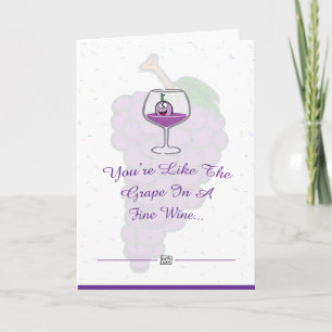 Tarjeta de la ocasión del amante del vino