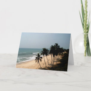 tarjeta de la opinión de la playa