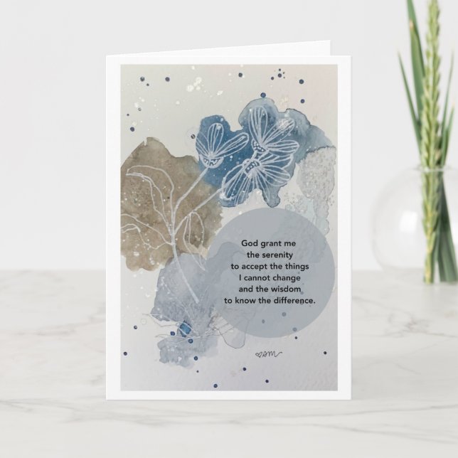 Tarjeta de la Oración de la Serenidad (Anverso)