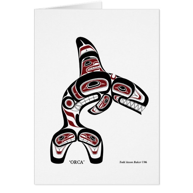 Tarjeta de la orca del panadero de Todd (Frente)