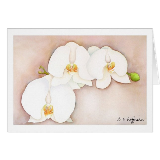 Tarjeta de la orquídea (Anverso (Horizontal))