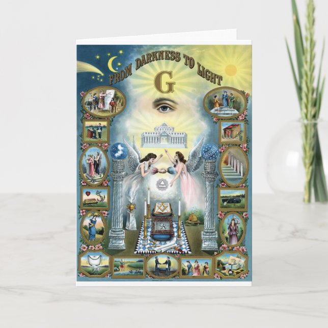 Tarjeta De la oscuridad a la luz (Anverso)