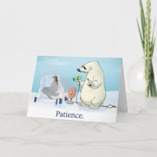 Tarjeta de la "paciencia" (espacio en blanco
